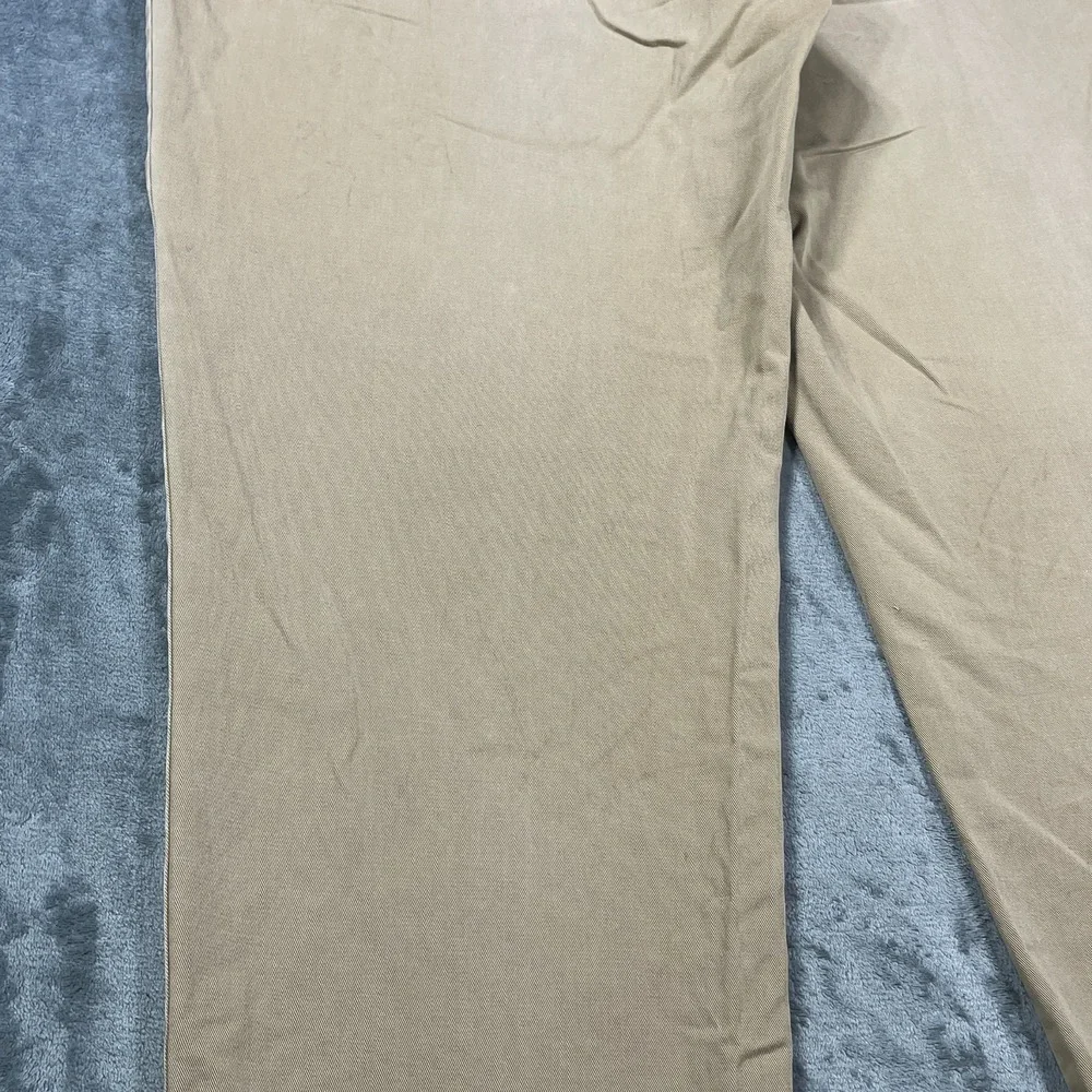 VTG Polo Ralph Lauren Pants Mens 38X28 Andrew Straight Chino Pleated‎ Faded READ
